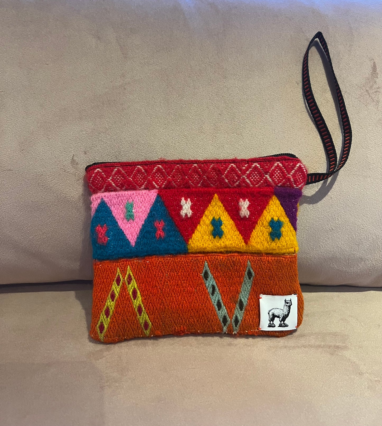 Sacred Peaks Pouch – Handwoven Clutch with Andean Motifs