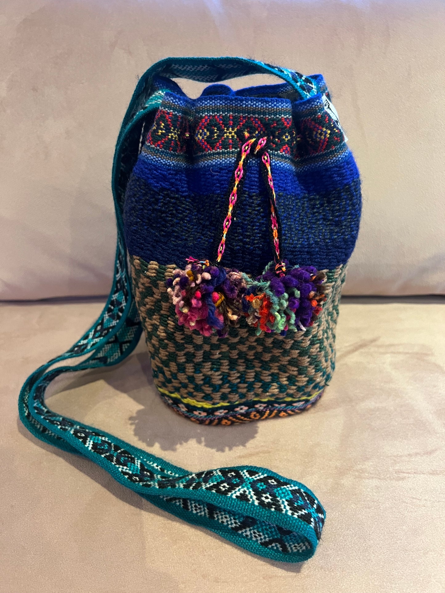 Andean Heritage Mochila – Handwoven Crossbody Bag