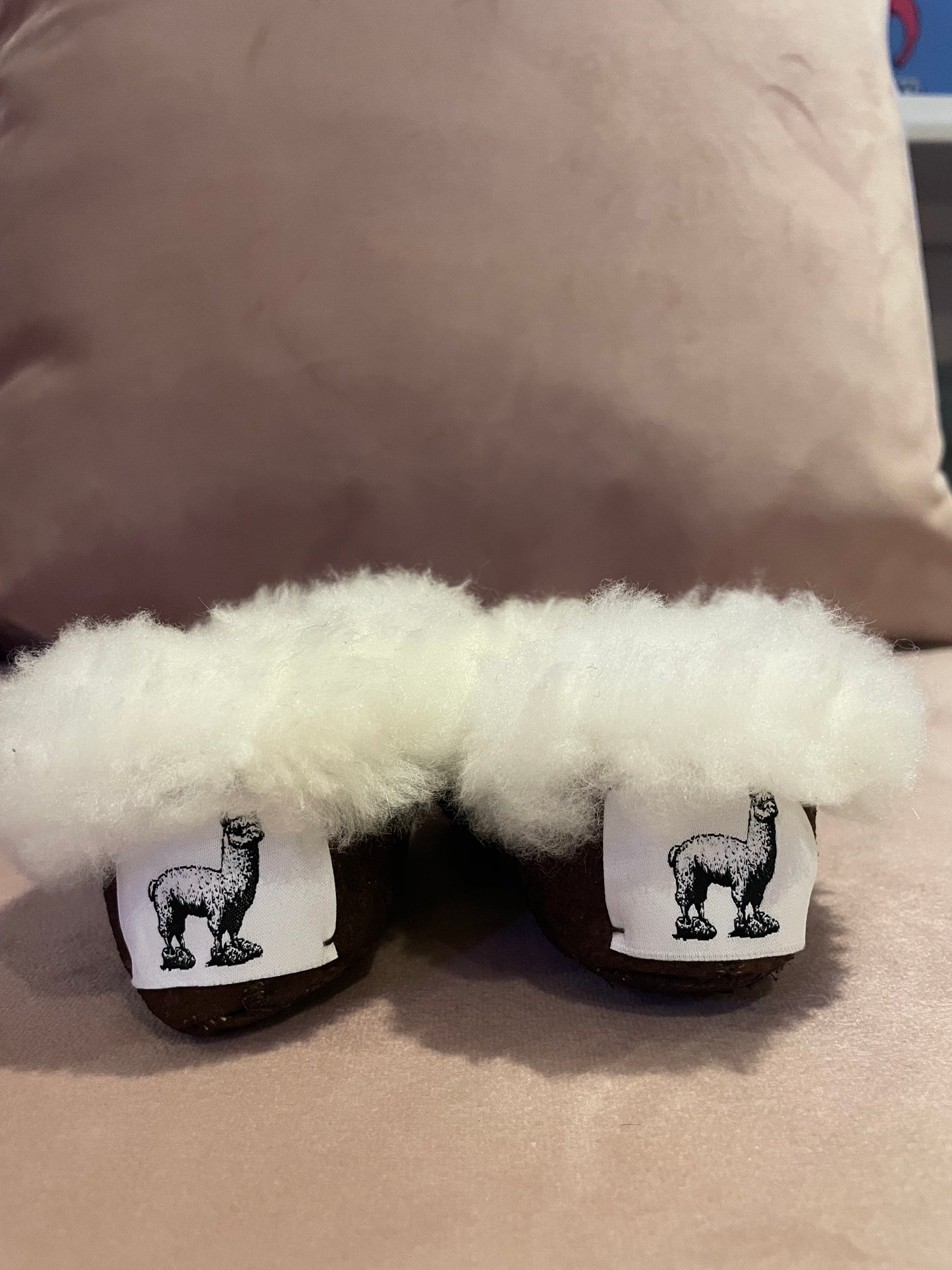Baby Alpaca Fur Slippers – Chocolate Brown (Infant)